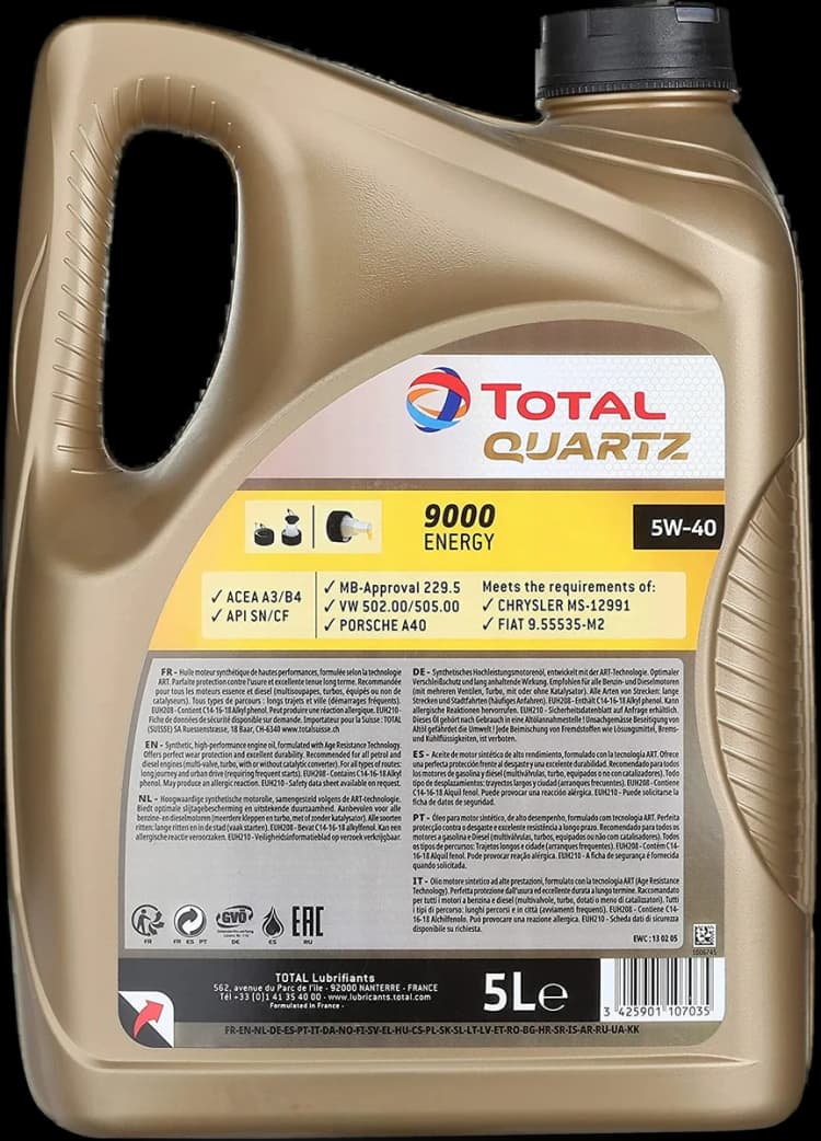 Total Quartz 9000 5W-40 5L