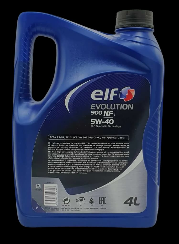 Elf Evolution 900 NF 5W40 4L